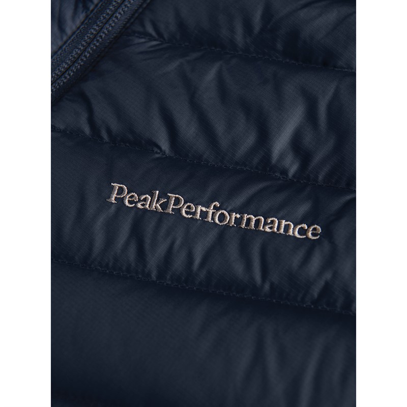 Peak Performance Veste à Capuche en Duvet Frost Femme Bleu Ombre