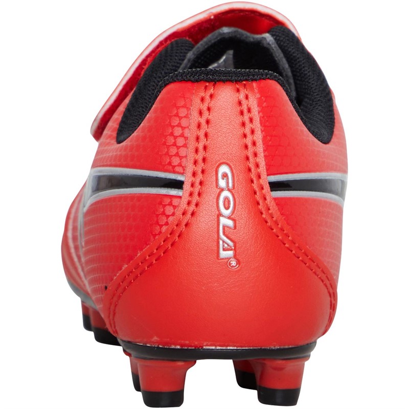 Gola Kids Mizar MLD QF Firm Ground Football Boots Red/Black