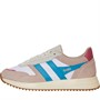 Gola Womens Chicago Trainers White/Lagoon/Fluro Pink