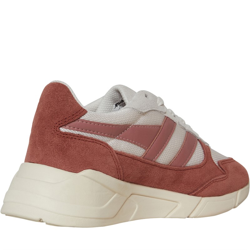 Gola Womens Tempest Trainers Off White/Orange Spice/Coral Pink