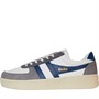 Gola Mens Grandslam Quadrant Trainers White/Ash/Marine Blue/Shadow