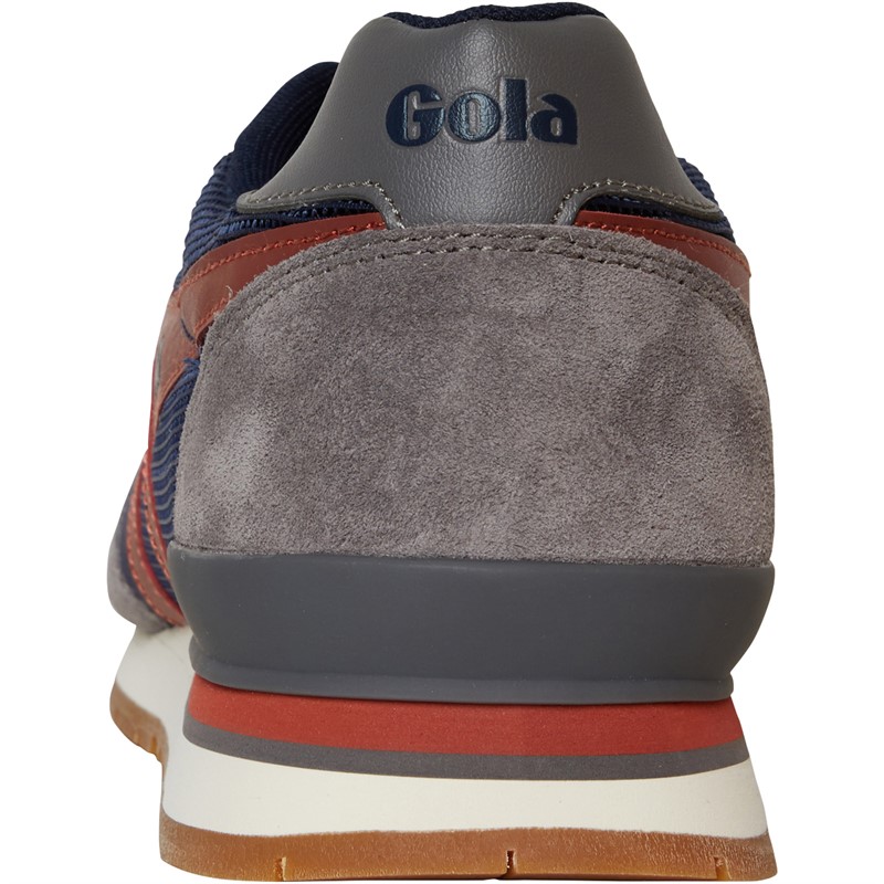 Gola Mens Atlanta Trainers Navy/Rust/Ash