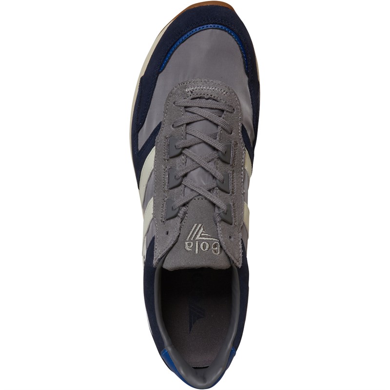 Gola Mens Chicago Trainers Ash/Navy/White