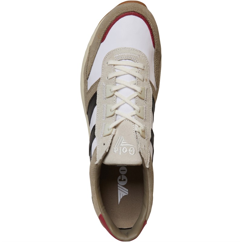 Buy Gola Mens Chicago Trainers Off White/Rhino/Black