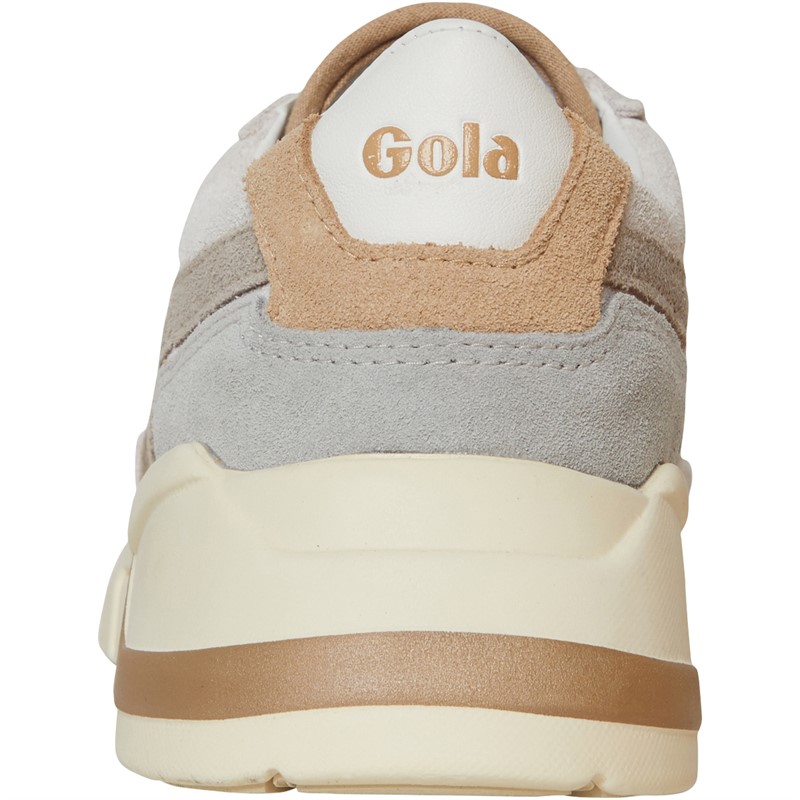 Gola Womens Eclipse Pure Trainers White/Feather Grey/Oat