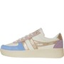 Gola Womens Grandslam Quadrant Trainers Off White/Vista Blu/Gold/Lily