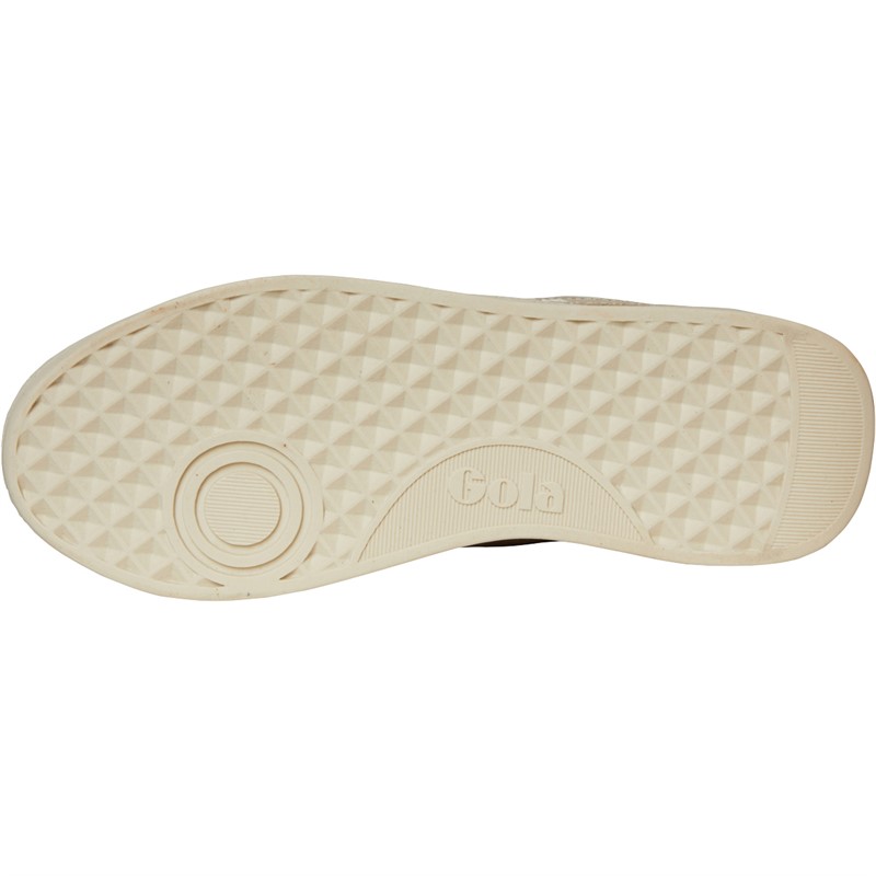 Gola Womens Grandslam Quadrant Trainers Off White/Vista Blu/Gold/Lily