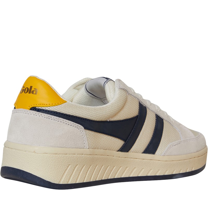 Gola Mens Superslam Mesh Trainers Off White/Navy/Sun