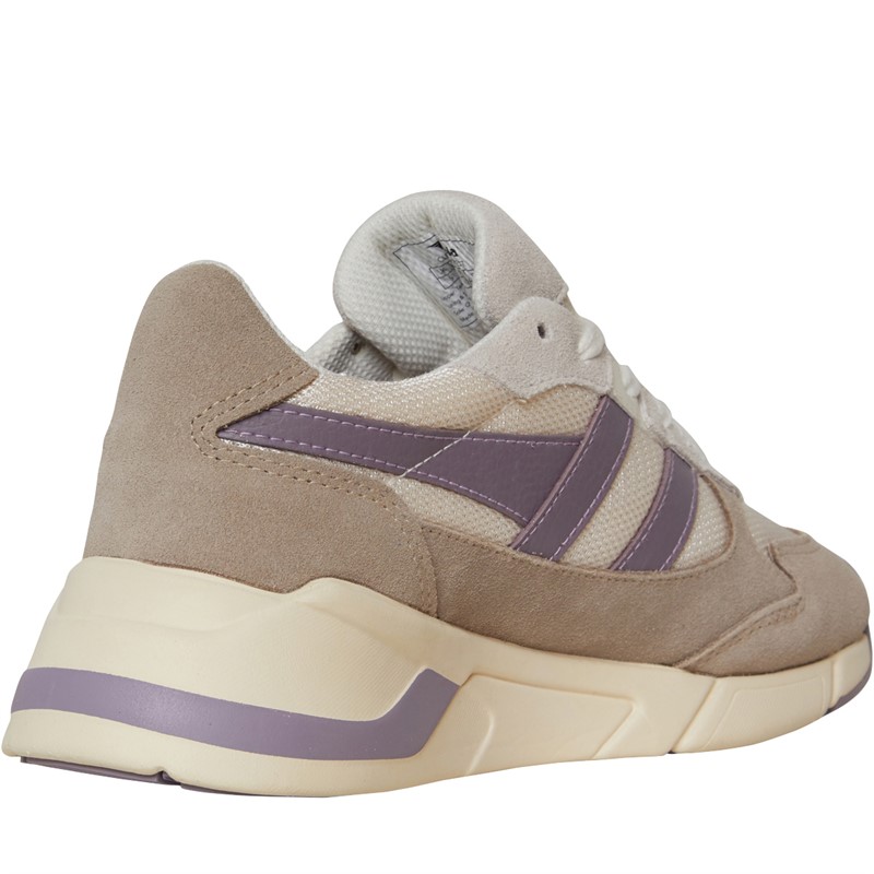 Gola Womens Tempest Trainers Off White/Feather Grey/Lily