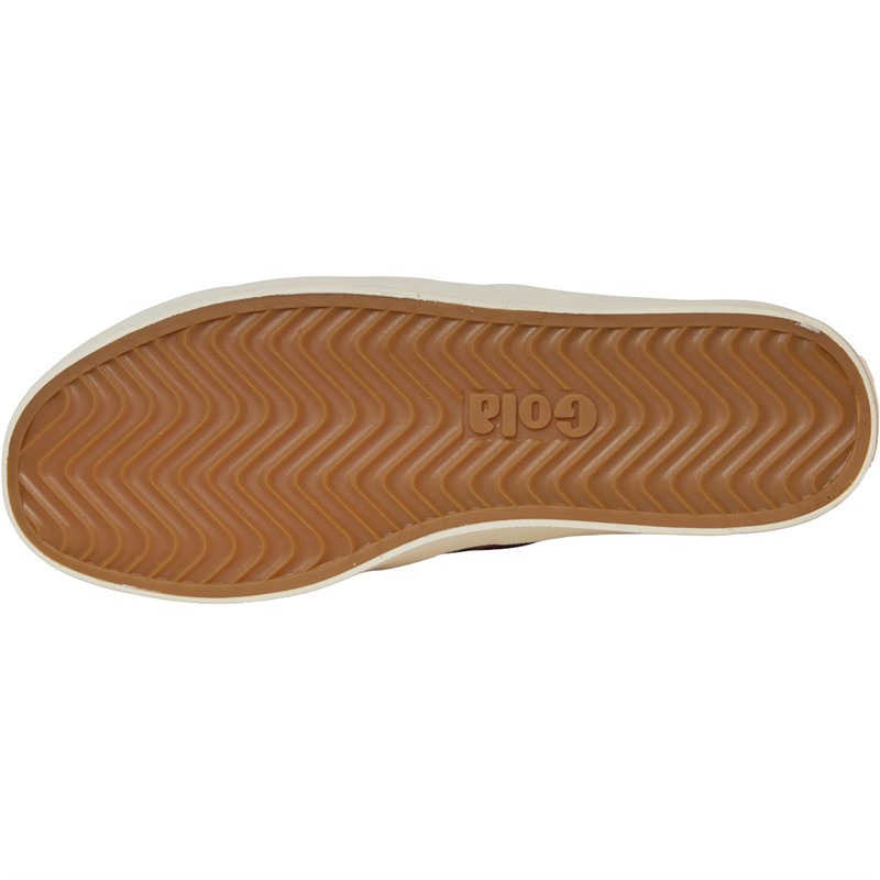 Gola Womens Gola Coaster Strap Trainers Off White/Dusty Rose