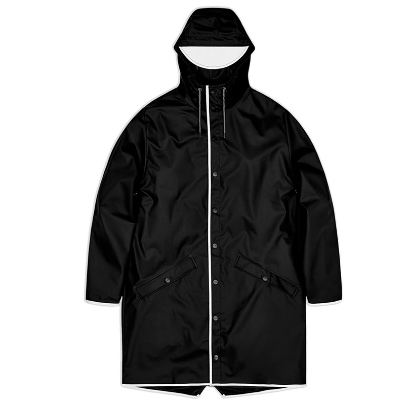 Rains Unisex Reflective Kurtki Czarny
