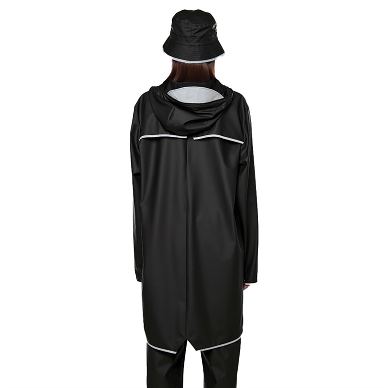 Rains Unisex Reflective Kurtki Czarny