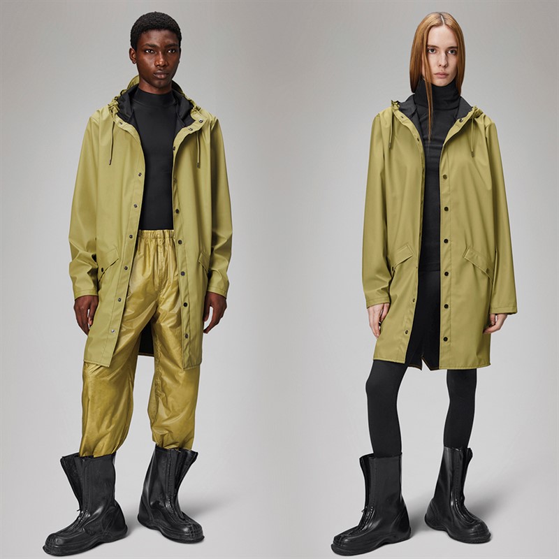 Rains Veste Longue Kaki