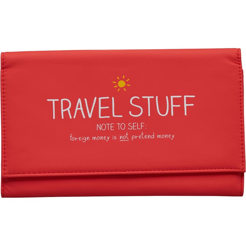 Happy Jackson Ensemble Cadeau Travel Stuff Documents Holder Femme Rouge