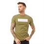 HERMANO Heren Box T-Shirt Olijfgroen