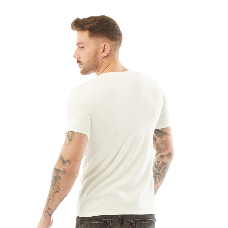 HERMANO Mens Serpent Design T-Shirt White