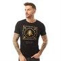 HERMANO Heren Bee Design T-Shirt Zwart