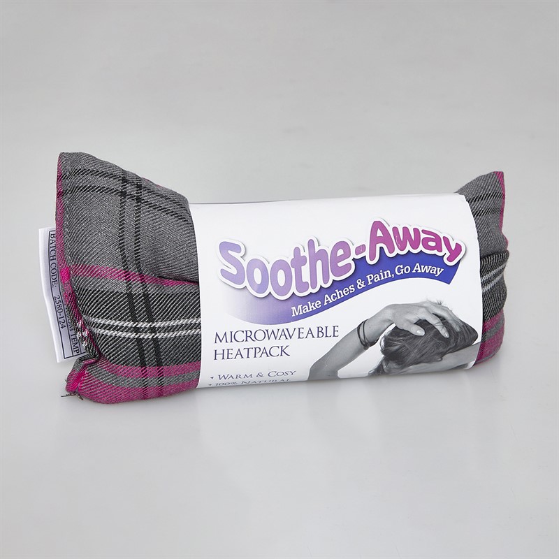 the heatpack company Soothe-Away Fleece Heat Wrap Pink/Grey