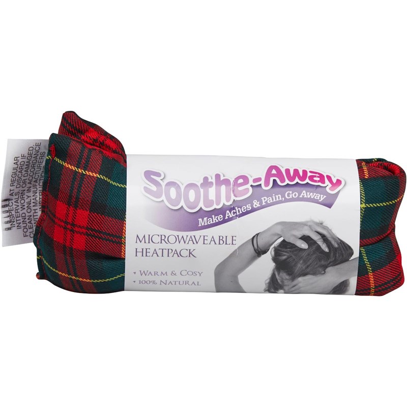 the heatpack company Soothe-Away Cotton Tartan Heat Wrap Red/Green Tartan
