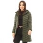 Harvey & Jones Womens Mandie Long Padded Jacket Khaki