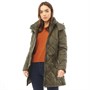 Harvey & Jones Womens Reese Long Padded Jacket Khaki