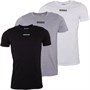Hype Mens Three Pack T-Shirts Monotone