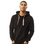 Hype Herrer Drawstring Pullover Hættetrøjer Sort