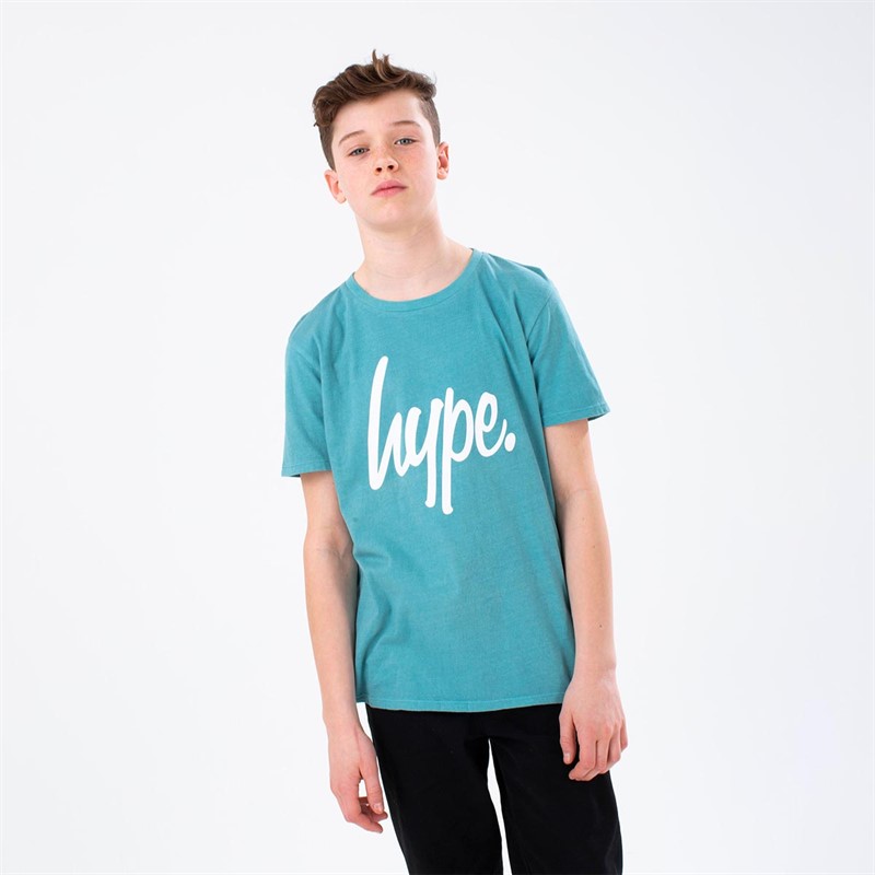 Hype Boys Three Pack T-Shirts Navy/Teal/Blue