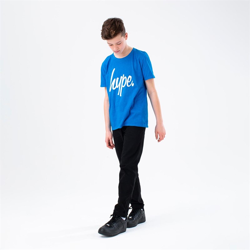 Buy Hype Boys Three Pack T-Shirts Navy/Teal/Blue