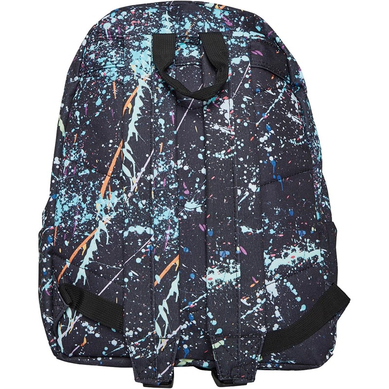 Hype Junior Teal And Orange Paint Brush Backpack Black