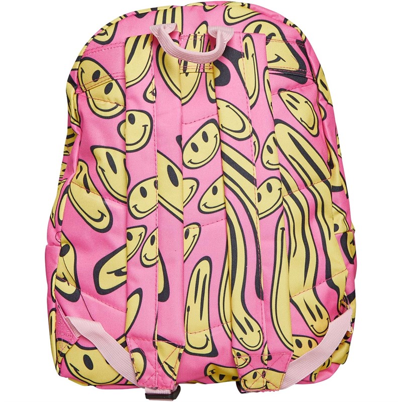 Hype Girls Pink And Happy Face Backpack Yellow