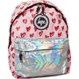 Hype Girls Red Hearts Backpack Pink