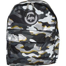 Buy Hype Junior Mono With Gold Outline Camo Backpack Blue