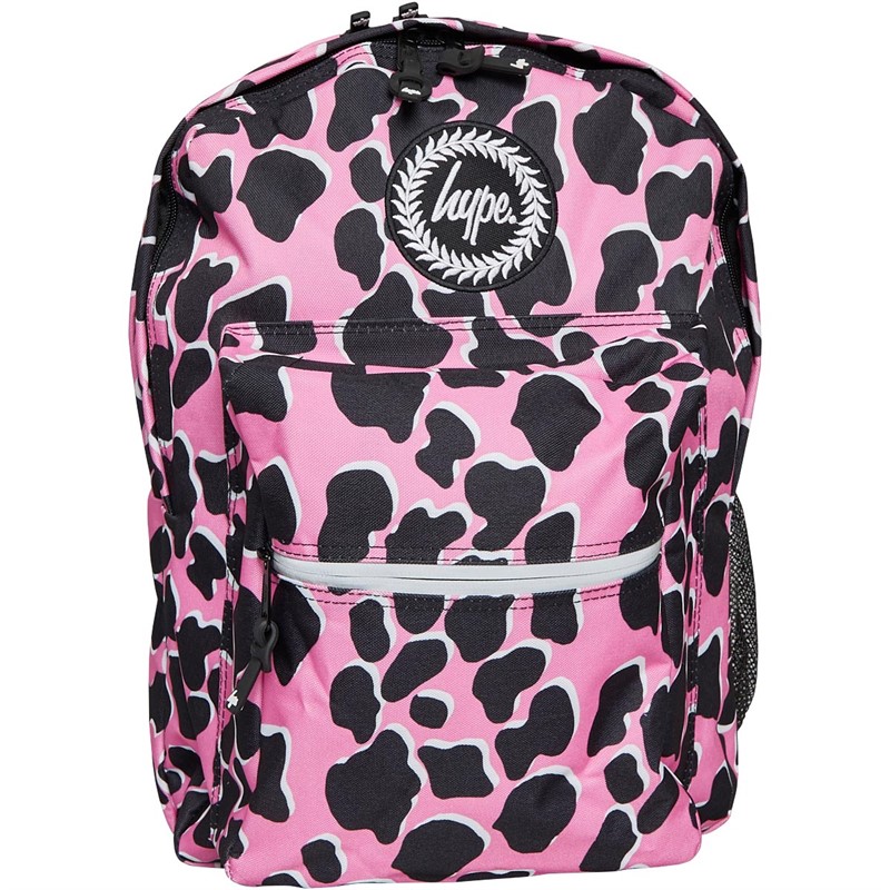 Hype Girls Black Outline Animal Utility Backpack Pink