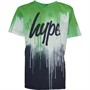 Hype Boys Script Printed T-Shirt Green