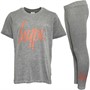 Hype Girls T-Shirt And Leggings Set Grey/Peach