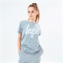 Hype Girls Script T-Shirt Grey Marl