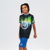 Hype Boys Crest Shorts Pyjama Set Blue Earth Drips
