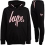 Hype Girls Script Tracksuit Black