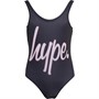Hype Girls Script Swimsuit Black