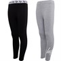Hype Girls Two Pack Leggings Set Black/Grey