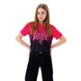 Hype Girls Script Crop T-Shirt Berry Fade