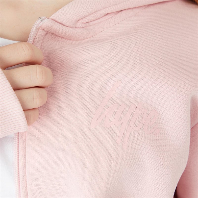 Hype Girls Zip Tracksuit Set Pink