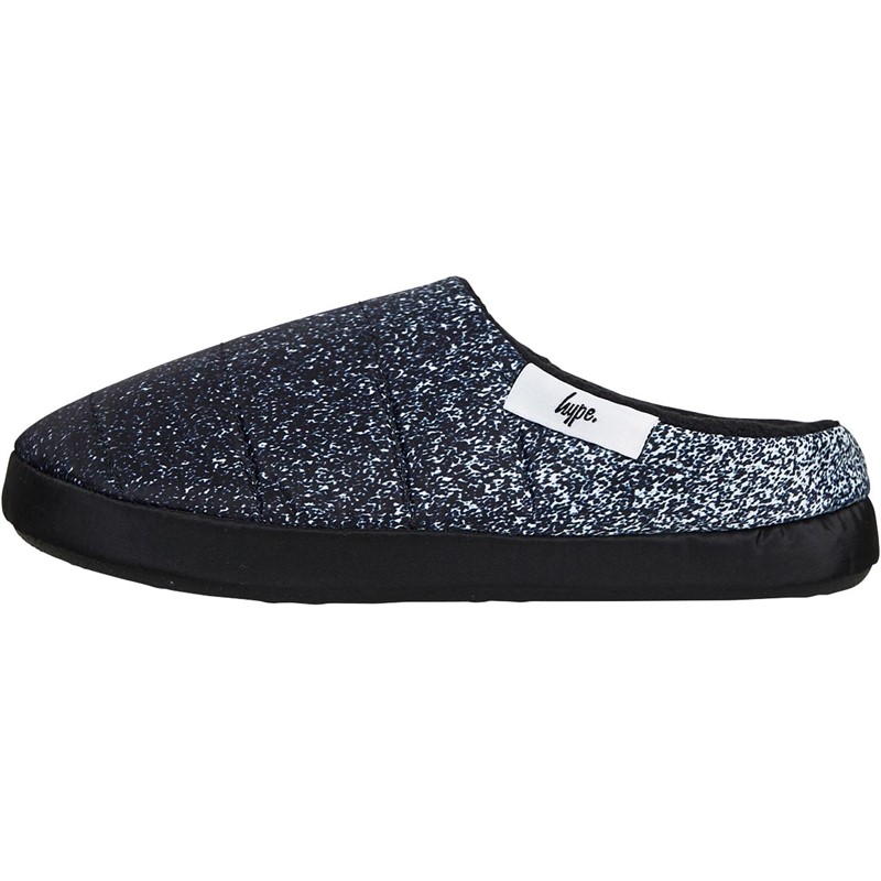 Hype Kids Mule Slippers Black/White