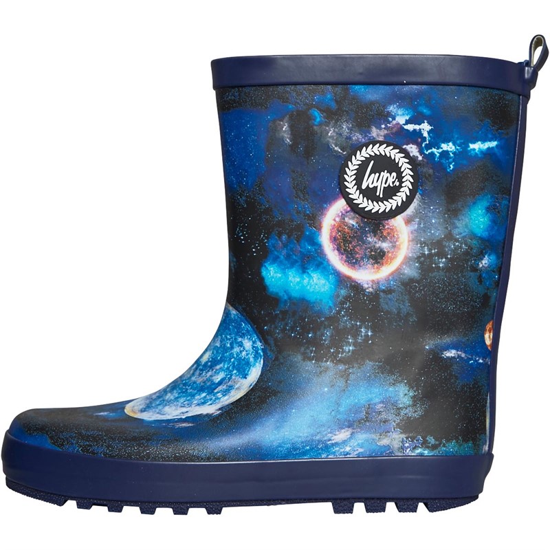 Hype Boys Spacey Wellies Blue
