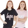 Hype Piger Topak T-shirts Sort/Pink