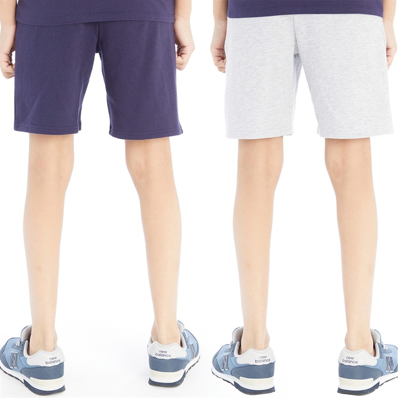 Hype Boys Two Pack Shorts Grey/Navy