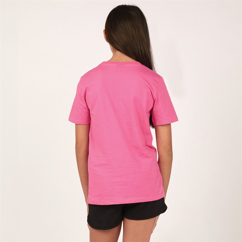 Hype Piger T-shirt Og Shorts Sæt Pink/Sort