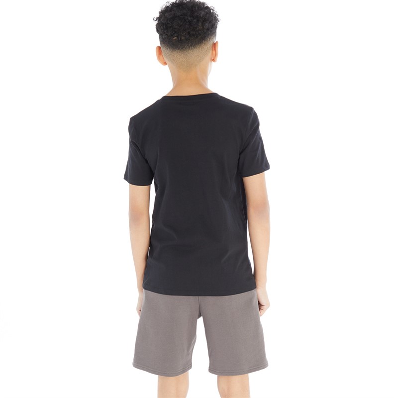 Hype Ensemble T-shirt et short Garçon Noir/Gris