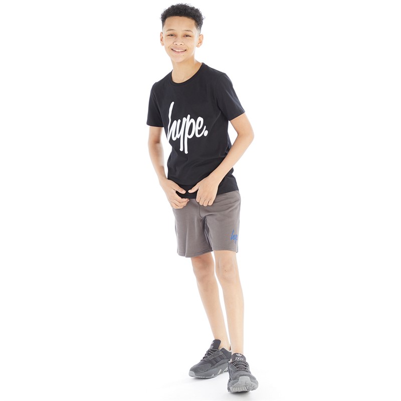 Hype Ensemble T-shirt et short Garçon Noir/Gris